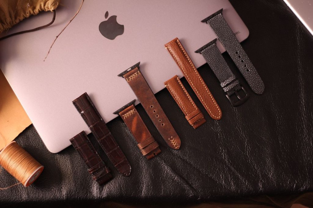 Bộ sưu tập dây đồng hồ da thật cho Apple watch