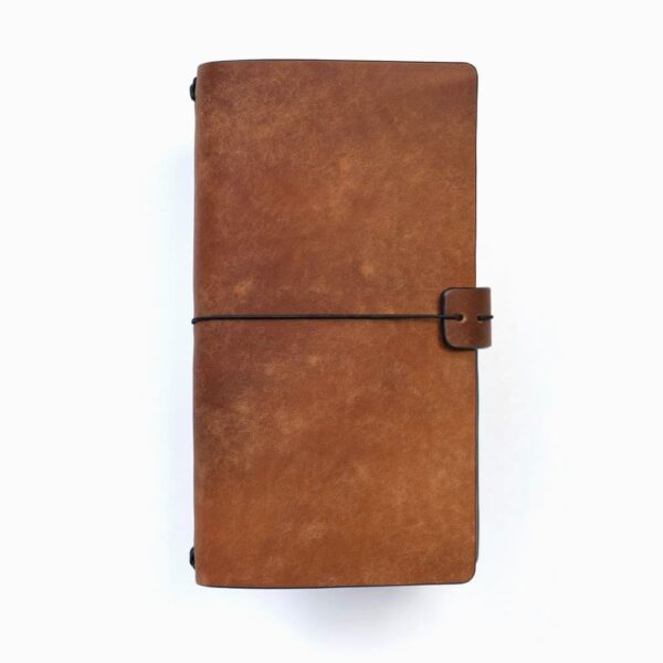 Sổ tay bìa da Midori notebook được hoàn thiện từ dòng da bò thuộc thảo mộc Pueblo cao cấp